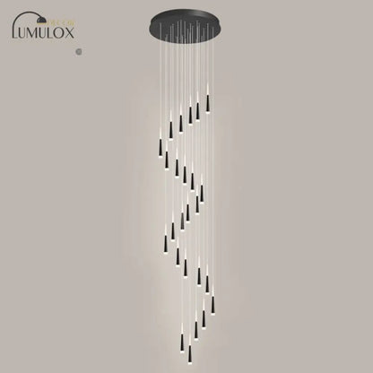 DecorBites™ Minimalist Metallic Multi Ceiling Light  Staircase Suspension Lighting with Acrylic Shade