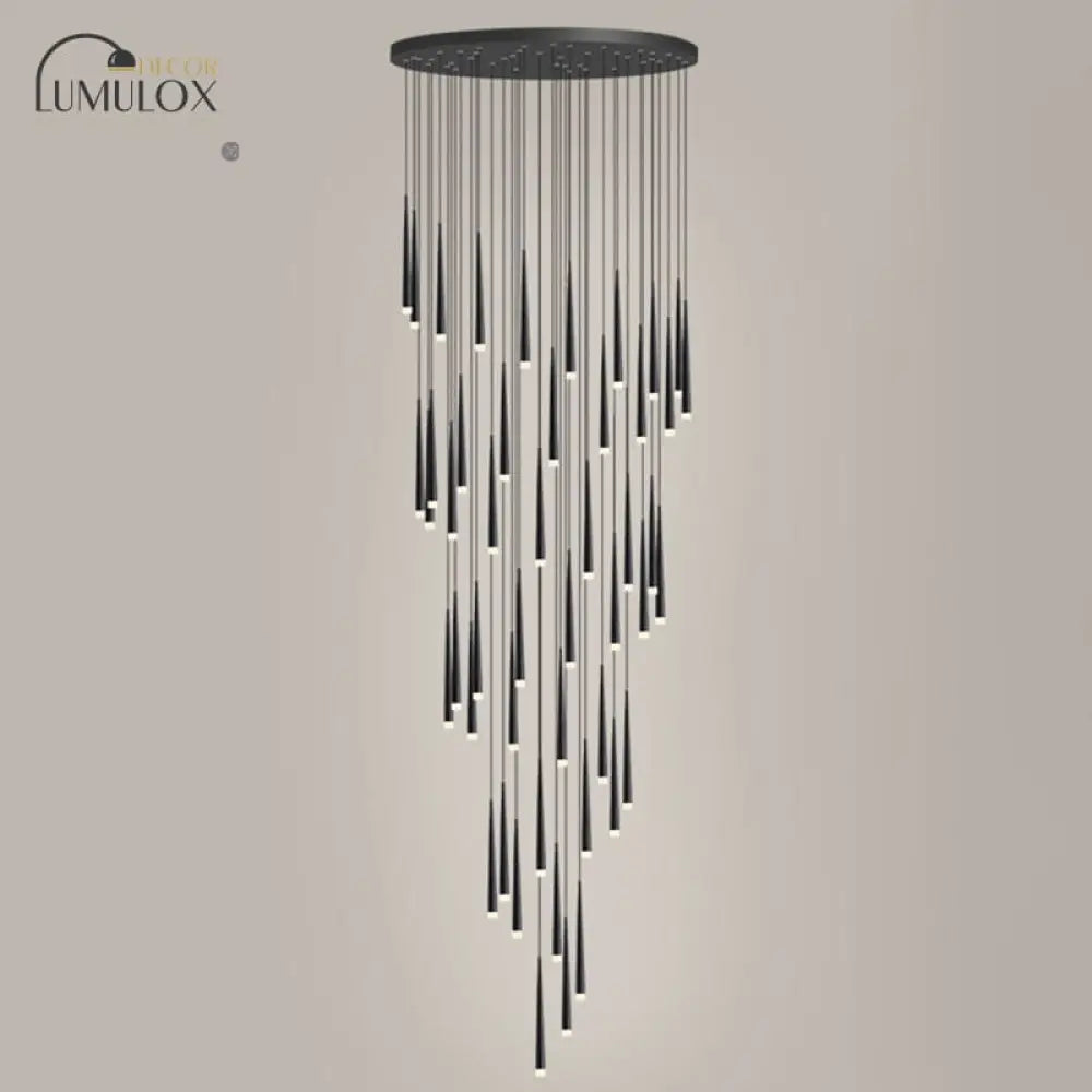 DecorBites™ Minimalist Metallic Multi Ceiling Light  Staircase Suspension Lighting with Acrylic Shade