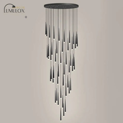 DecorBites™ Minimalist Metallic Multi Ceiling Light  Staircase Suspension Lighting with Acrylic Shade