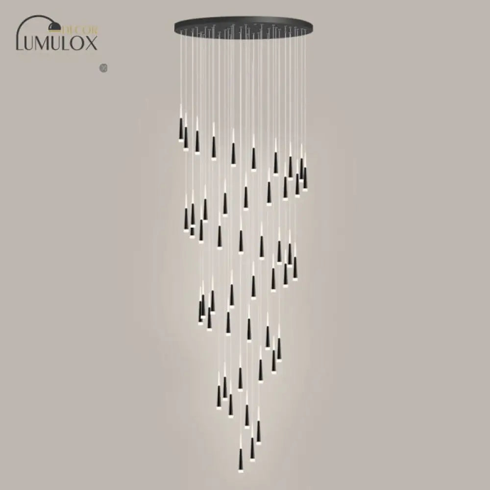 DecorBites™ Minimalist Metallic Multi Ceiling Light  Staircase Suspension Lighting with Acrylic Shade