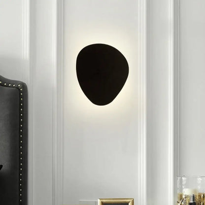 DecorBites™ Minimalist Metallic Triangle Wall Sconce - 8.5"/10.5" Wide LED Black Lamp for Corridor