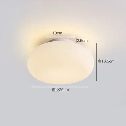 Minimalist oval white frosted glass big ball pendant lamp living room
