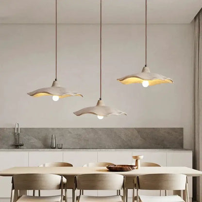 Minimalist petal ceramic pendant chandelier for bedroom