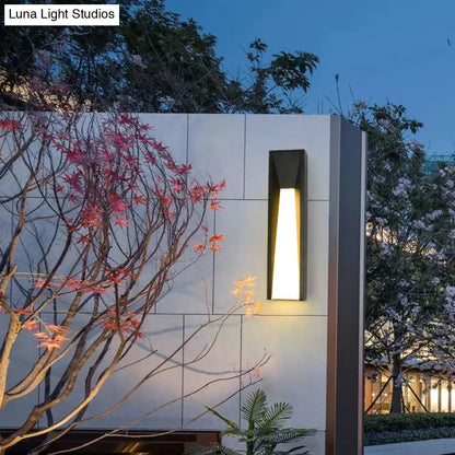 DecorBites™ Minimalist Rectangular Acrylic LED Wall Light for Courtyard
