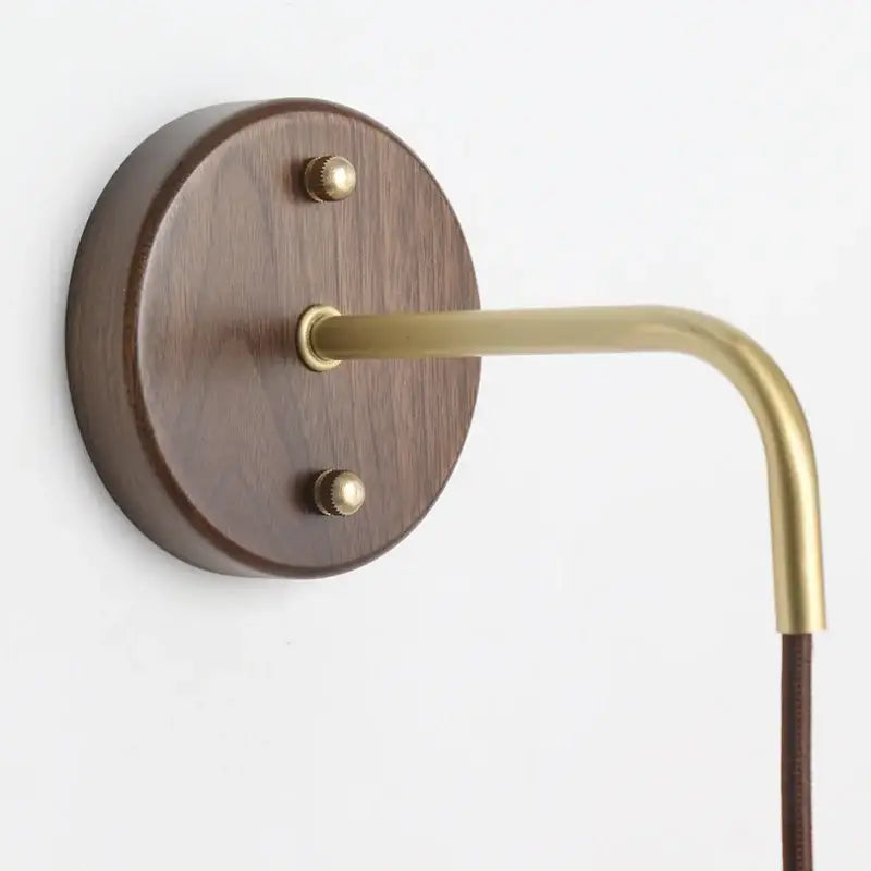 Minimalist ribbed ceramic led wall lamp bedroom wood decor