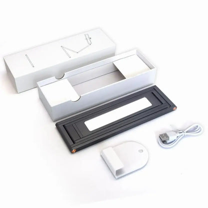 Minimalist silver foldable dimmable led desk lamp study room