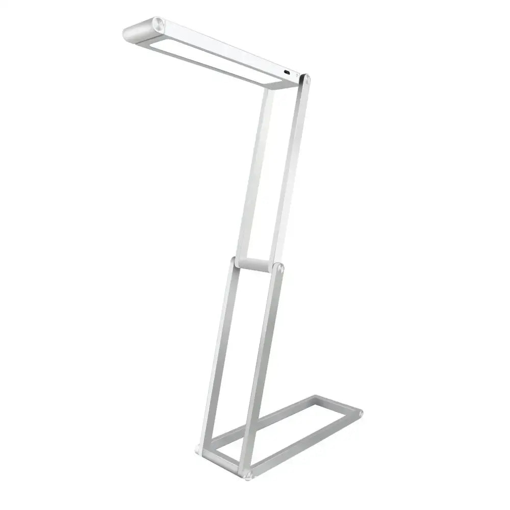 Minimalist silver foldable dimmable led desk lamp study room