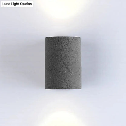 Minimalist speckled concrete led wall light for living room