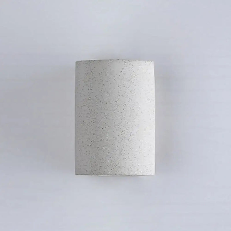 Minimalist speckled concrete led wall light for living room