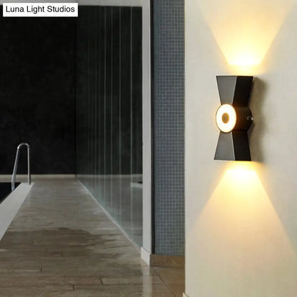 DecorBites™ Minimalist Tapered Metal Wall Sconce with LED Warm/White Light Fixture