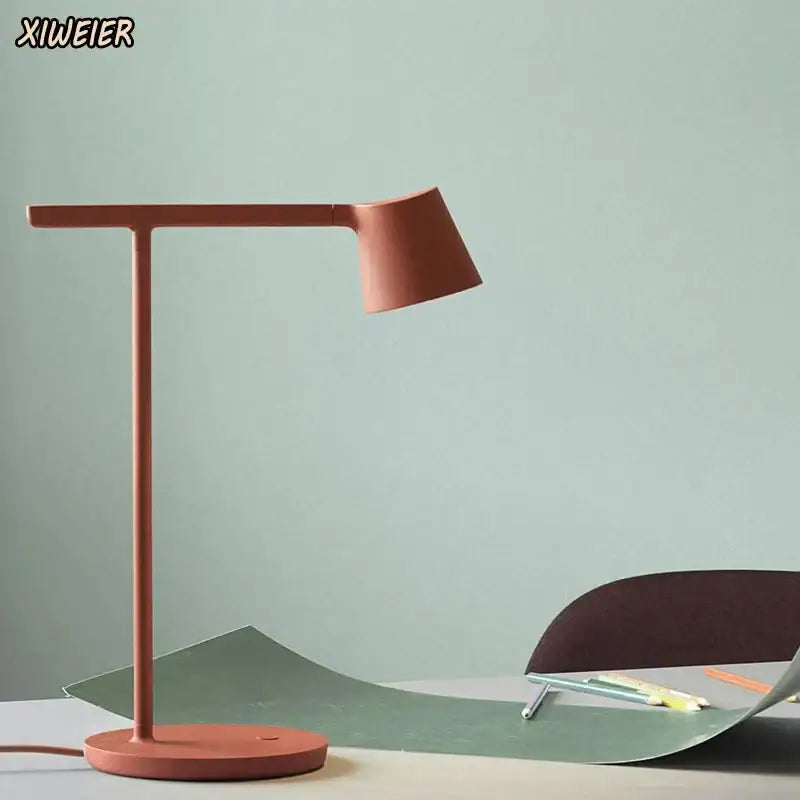Minimalist terracotta adjustable nordic desk lamp bedroom light