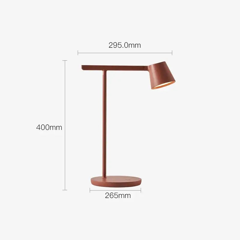 Minimalist terracotta dimmable desk light bedroom table lamp