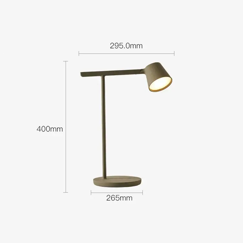 Minimalist terracotta dimmable desk light bedroom table lamp
