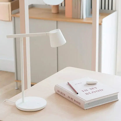 Minimalist terracotta dimmable desk light bedroom table lamp