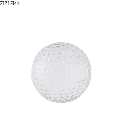Minimalist textured glass crystal ball desk decoration bedroom decor