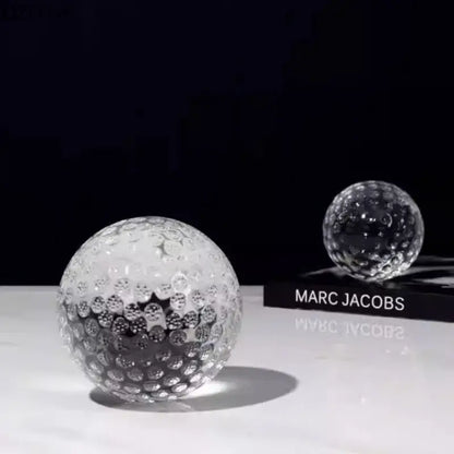 Minimalist textured glass crystal ball desk decoration bedroom decor