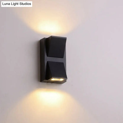 DecorBites™ Minimalist Triangle Aluminum Flush Wall Sconce - Small/Large - Black - Corridor Lamp