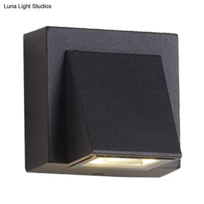 DecorBites™ Minimalist Triangle Aluminum Flush Wall Sconce - Small/Large - Black - Corridor Lamp