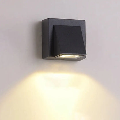 DecorBites™ Minimalist Triangle Aluminum Flush Wall Sconce - Small/Large - Black - Corridor Lamp
