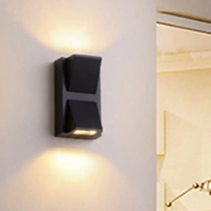 DecorBites™ Minimalist Triangle Aluminum Flush Wall Sconce - Small/Large - Black - Corridor Lamp