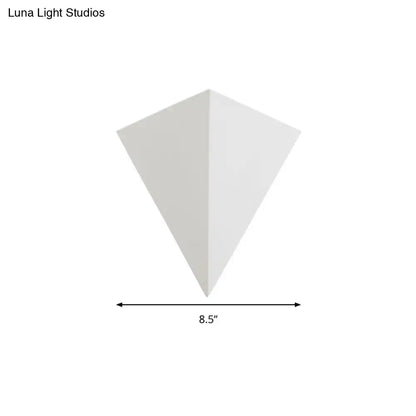 DecorBites™ Minimalist Triangle Metallic Wall Lamp with LED Warm/White Lighting for Living Room