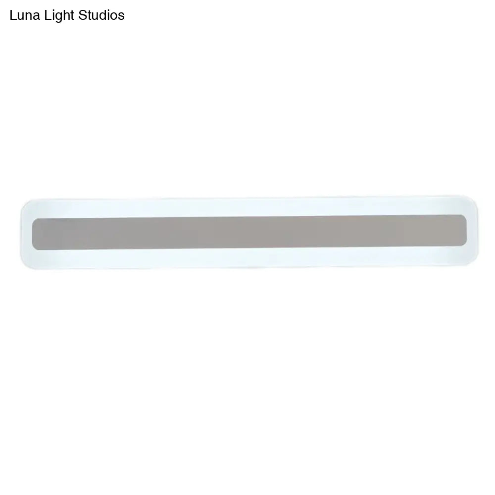 DecorBites™ Minimalist Ultrathin Acrylic White LED Wall Sconce Vanity Light Fixture