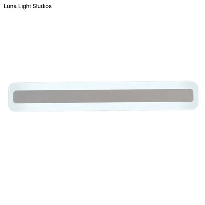 DecorBites™ Minimalist Ultrathin Acrylic White LED Wall Sconce Vanity Light Fixture