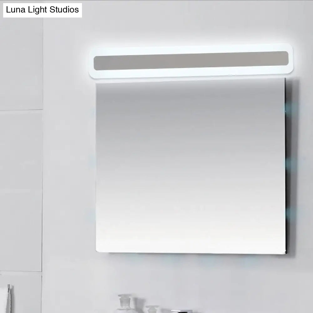 DecorBites™ Minimalist Ultrathin Acrylic White LED Wall Sconce Vanity Light Fixture