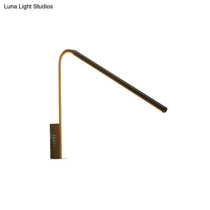 DecorBites™ Minimalist V-Shaped LED Wall Lamp Kit - Silica Gel Corridor Sconce Lighting in Warm/White Light (Black/White)
