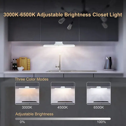 Minimalist white 30cm led night light – bedroom magnetic table lamp