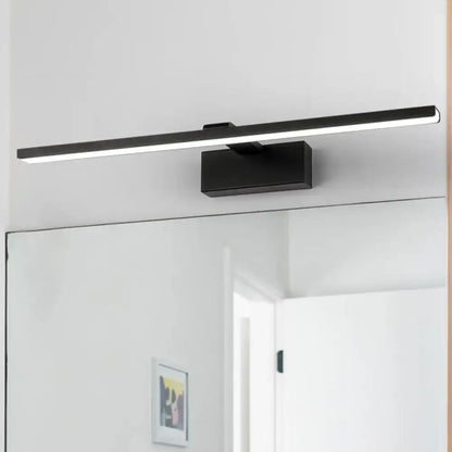 Minimalist white acrylic led vanity mirror light bathroom fixture