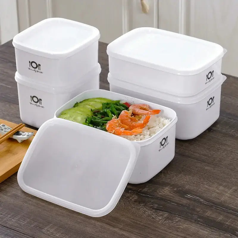 Minimalist white bento box – kitchen food storage container