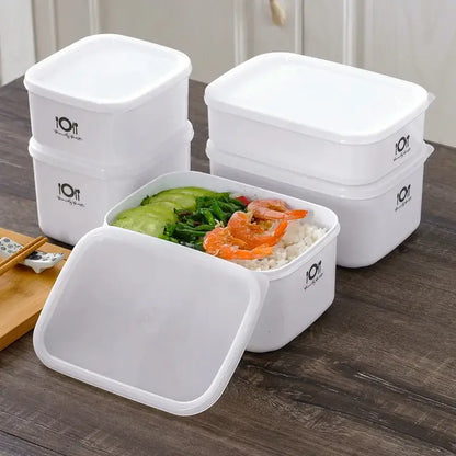 Minimalist white bento box – kitchen food storage container