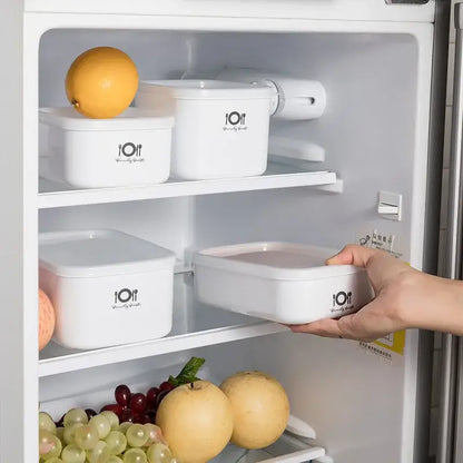 Minimalist white bento box – kitchen food storage container