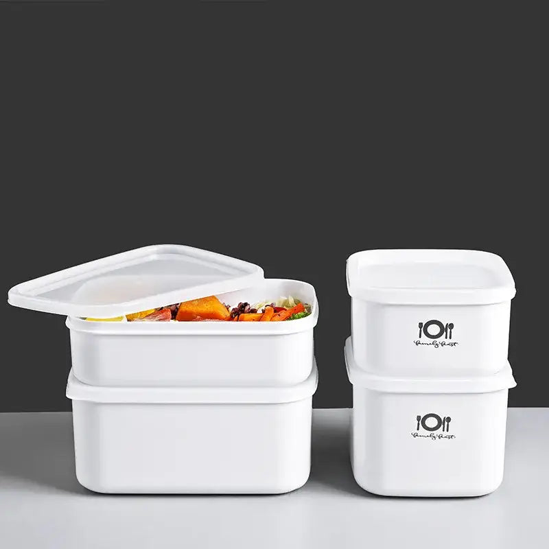 Minimalist white bento box – kitchen food storage container