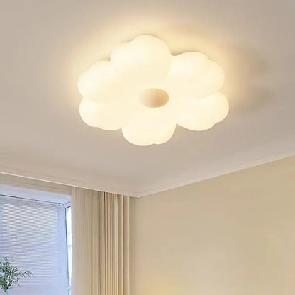 Minimalist white cloud led ceiling light for bedroom decor