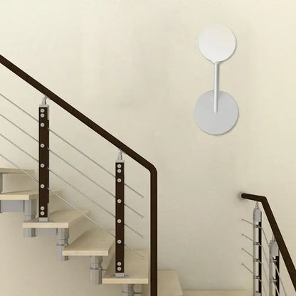 Minimalist white finish frosted glass wall lamp for bedroom 110v-120v