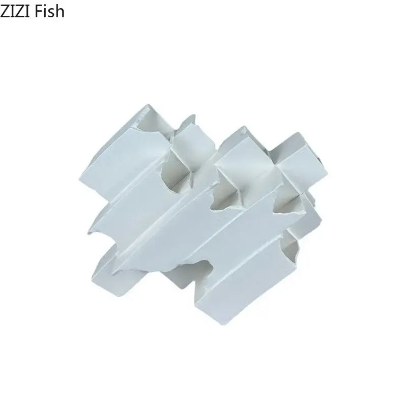 Minimalist white geometric ceramic desk ornament living room sculpture