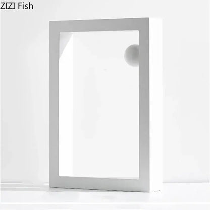 Minimalist white geometric circle desk ornament office decor