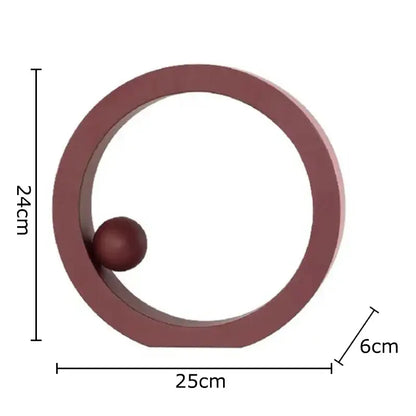Minimalist white geometric circle desk ornament office decor