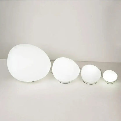 Minimalist white goose egg led floor lamp bedroom decor