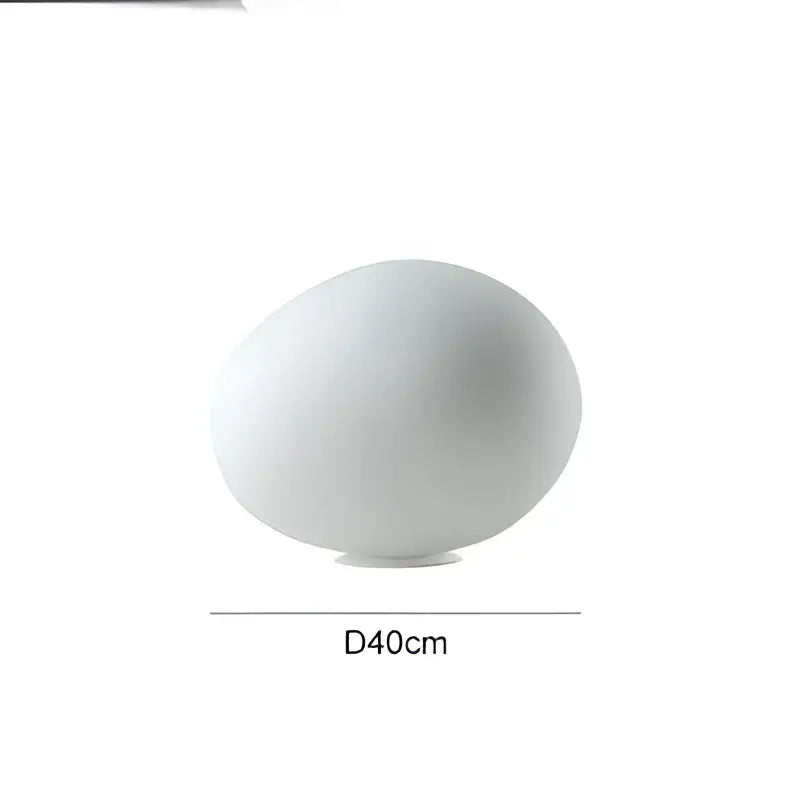 Minimalist white goose egg led floor lamp bedroom decor