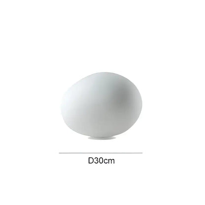 Minimalist white goose egg led floor lamp bedroom decor