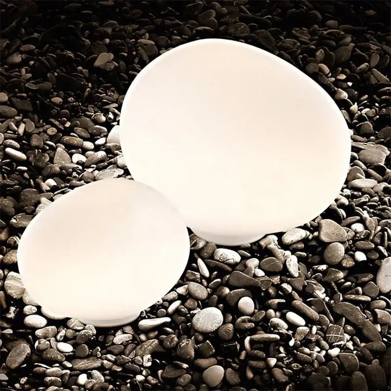 Minimalist white goose egg led floor lamp bedroom decor