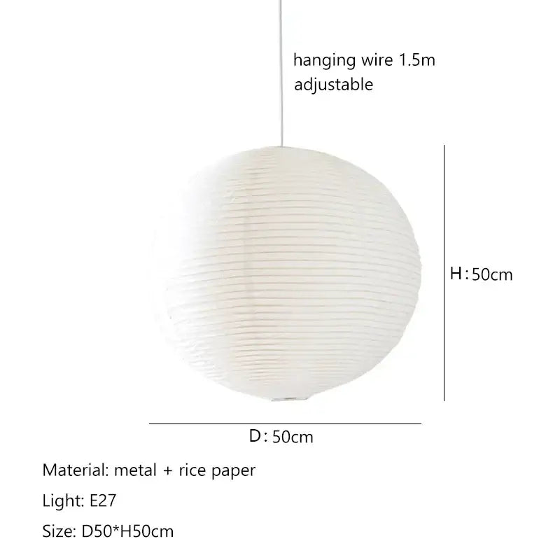 Minimalist white handwoven art pendant lamp living room light