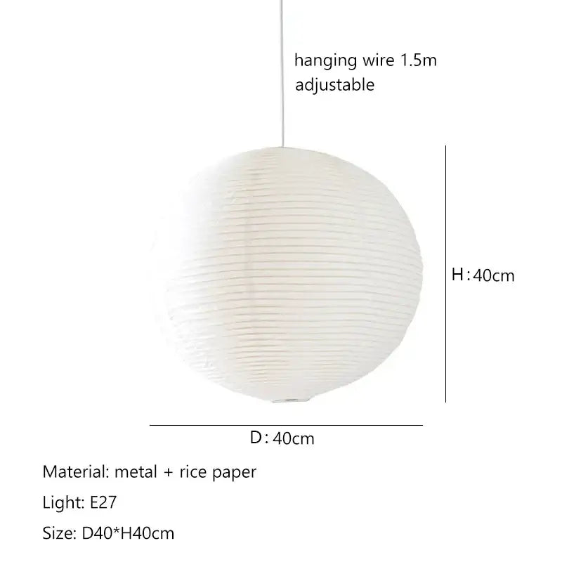 Minimalist white handwoven art pendant lamp living room light