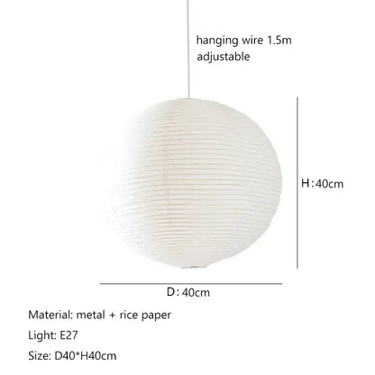 Minimalist white handwoven art pendant lamp living room light