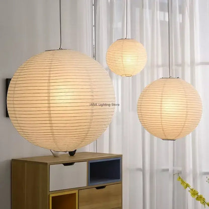 Minimalist white handwoven art pendant lamp living room light