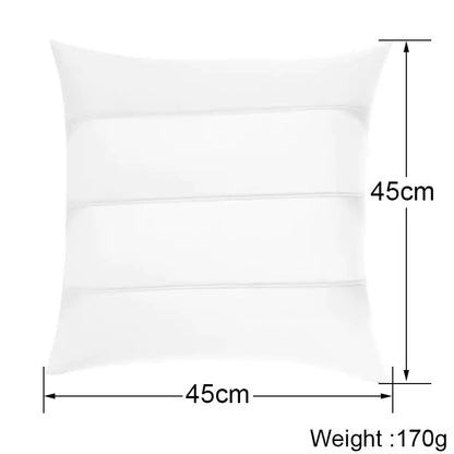 Minimalist white inflatable pillow core set of 4 bedroom inserts