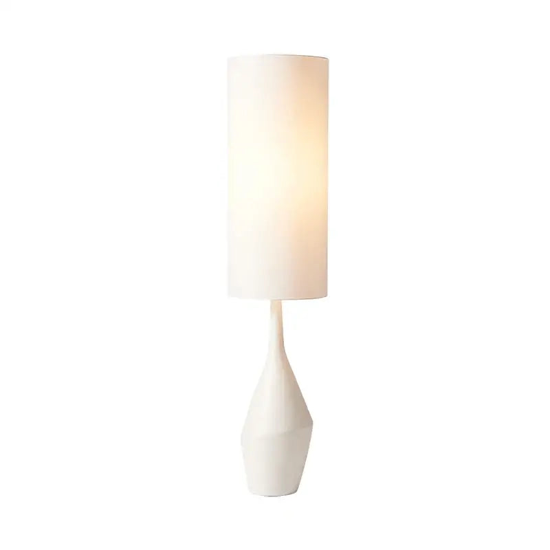 Minimalist white led floor lamp living room sculpted base